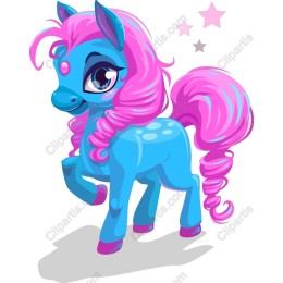 Enchanting Blue Pony