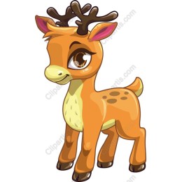 Charming Cartoon Deer