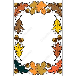 Autumn Leaves Decorative Frame