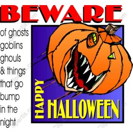 Beware of Ghosts - Happy Halloween