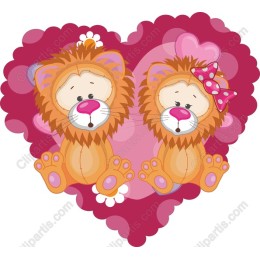 Loveable Lions in Heart
