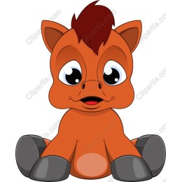 Cheerful Cartoon Pony