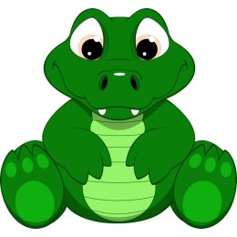 Cute Cartoon Alligator