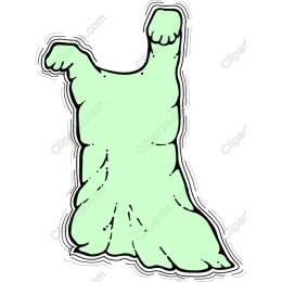Playful Green Ghost