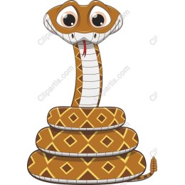 Friendly Cartoon Snake