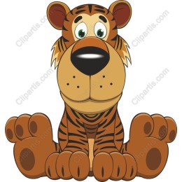 Adorable Cartoon Tiger