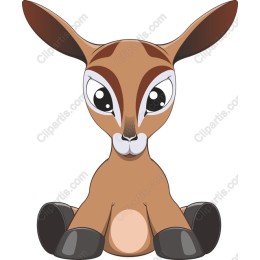 Adorable Cartoon Deer