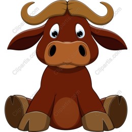 Cartoon Brown Bull