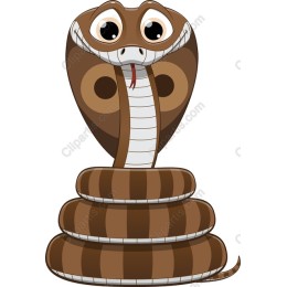 Playful Cartoon Cobra