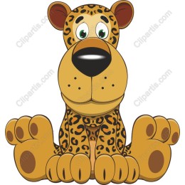 Adorable Cartoon Leopard