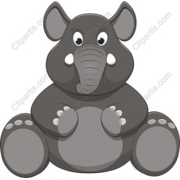 Charming Cartoon Elephant