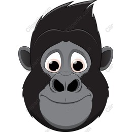 Charming Cartoon Gorilla