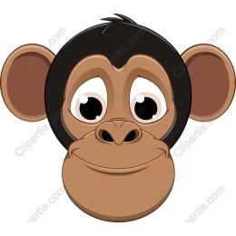Playful Cartoon Monkey
