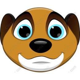 Cartoon Meerkat Face