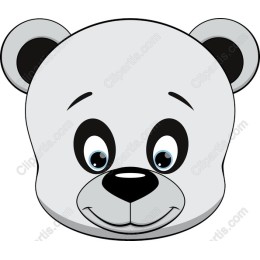 Cute Polar Bear Face