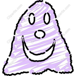 Playful Purple Ghost