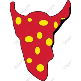 Whimsical Red Bull Polka Dot