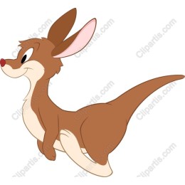 Playful Cartoon Kangaroo