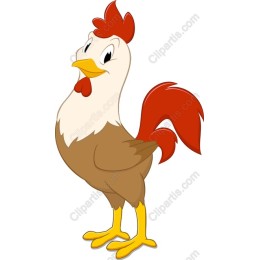 Charming Cartoon Rooster