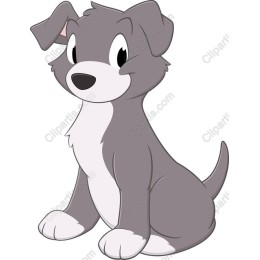 Playful Cartoon Dog