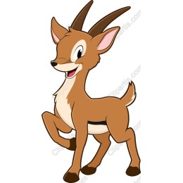 Playful Cartoon Deer