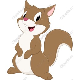 Cute Cartoon Squirrel