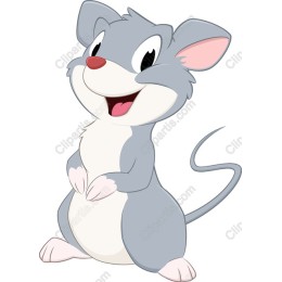 Cheerful Cartoon Mouse