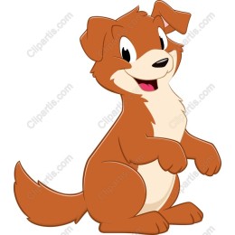 Charming Cartoon Puppy