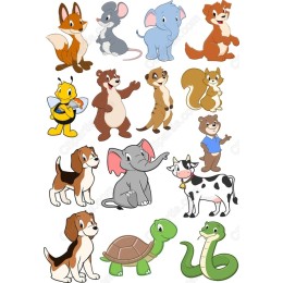 Charming Animal Cliparts Bundle