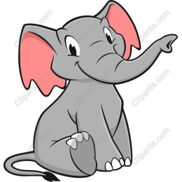 Charming Cartoon Elephant