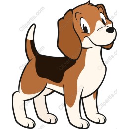 Playful Beagle Cartoon