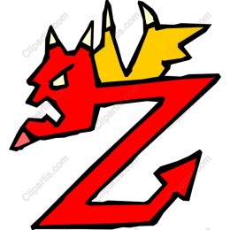 Red Dragon Letter Z