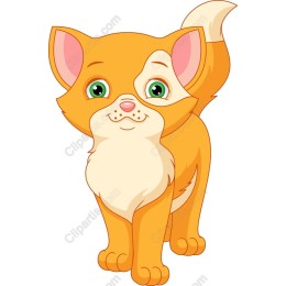 Playful Cartoon Cat