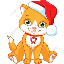 Cute Christmas Cat
