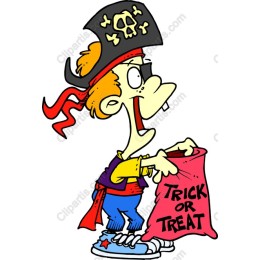 Cheerful Pirate Kid Halloween
