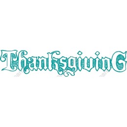Thanksgiving Typography Vintage