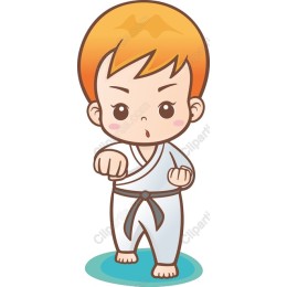 Adorable Young Martial Artist