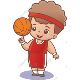 Joyful Young Basketball Player