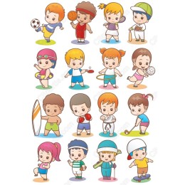 Kids Sports Bundle - 16 Adorable