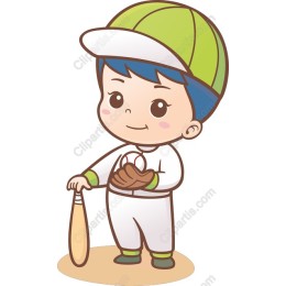 Cheerful Young Baseball Player