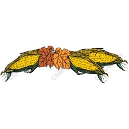 Harvest Corn and Autumn Leaves