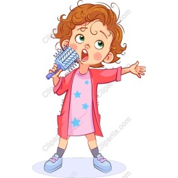 Joyful Girl Singing