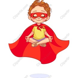 Cheerful Superhero Boy