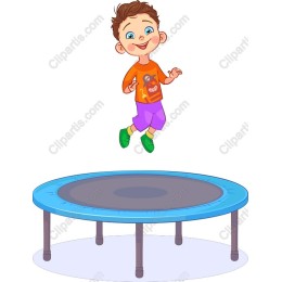 Jumping Joy: Boy on Trampoline