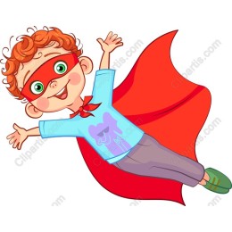 Cheerful Young Superhero