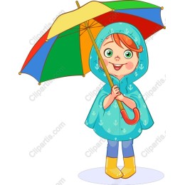 Charming Child with Umbrella