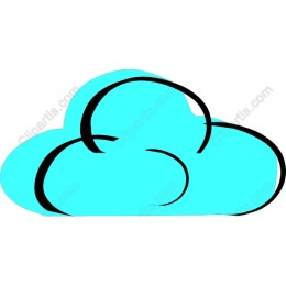 Vibrant Turquoise Cloud