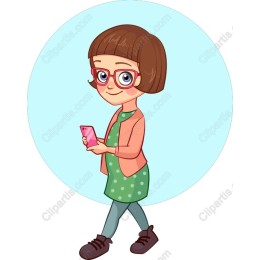 Stylish Girl with Smartphone