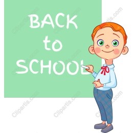 Cheerful Back-to-School
