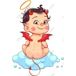 Angel and Devil Baby